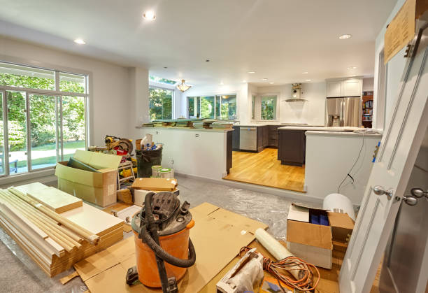 Professional Cabinet Refacing technician working in Hellertown, PA